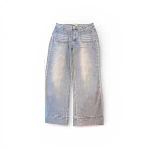 Uvamia Light Blue Wide Leg Jeans